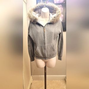 AREOPOSTLE FAUX FUR HOODIE